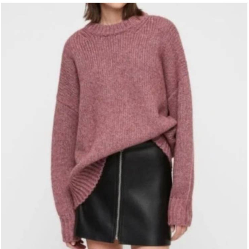 ALLSAINTS Gemini Jumper Italian Yarn Chunky Sweater SZ L Oversized‎
